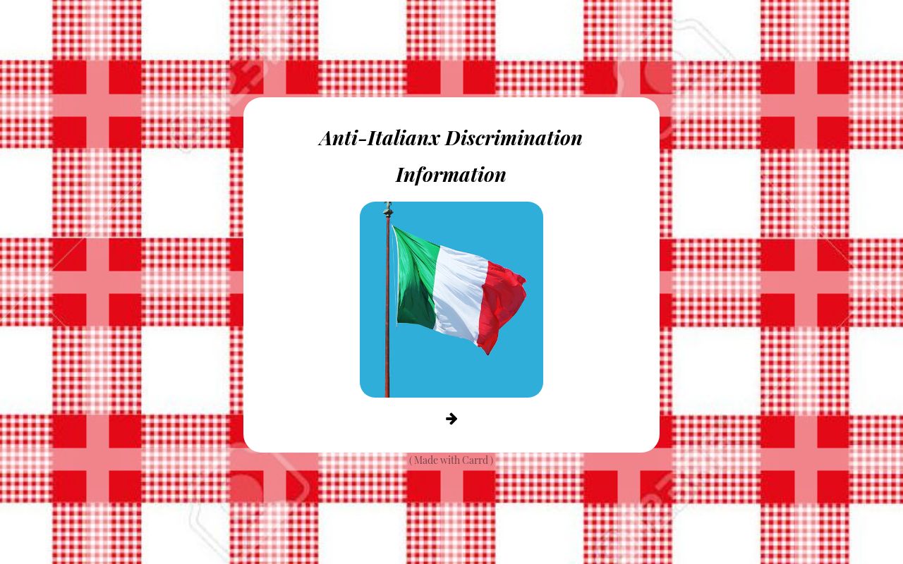 Italianx Discrimination Info